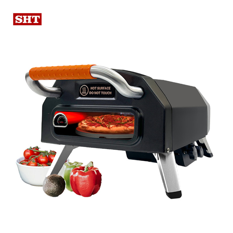 Tabletop Stainless Steel 12 InchMini Portable Outdoor Gas Pizza Oven For Restaurant