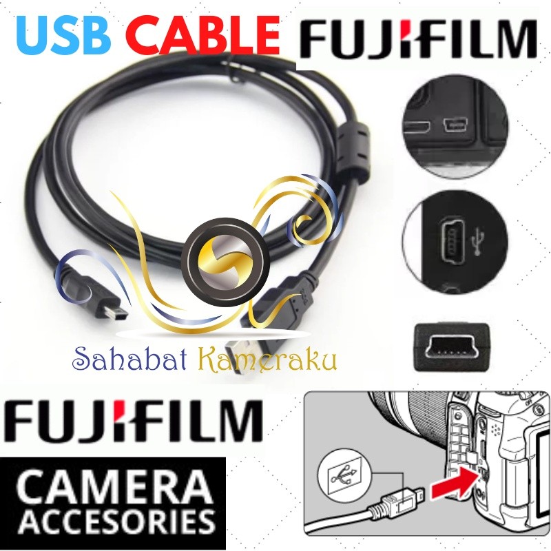 Kabel Data USB Fujifilm X-S1 X-E1 FinePix HS35EXR HS30EXR HS25EXR HS20EXR [Sahabat Motret]