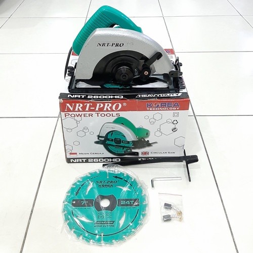 NRT 2600HD CIRCULAR SAW 7" | Mesin Gergaji Circle Low Watt 800W NRT 2600 HD JD