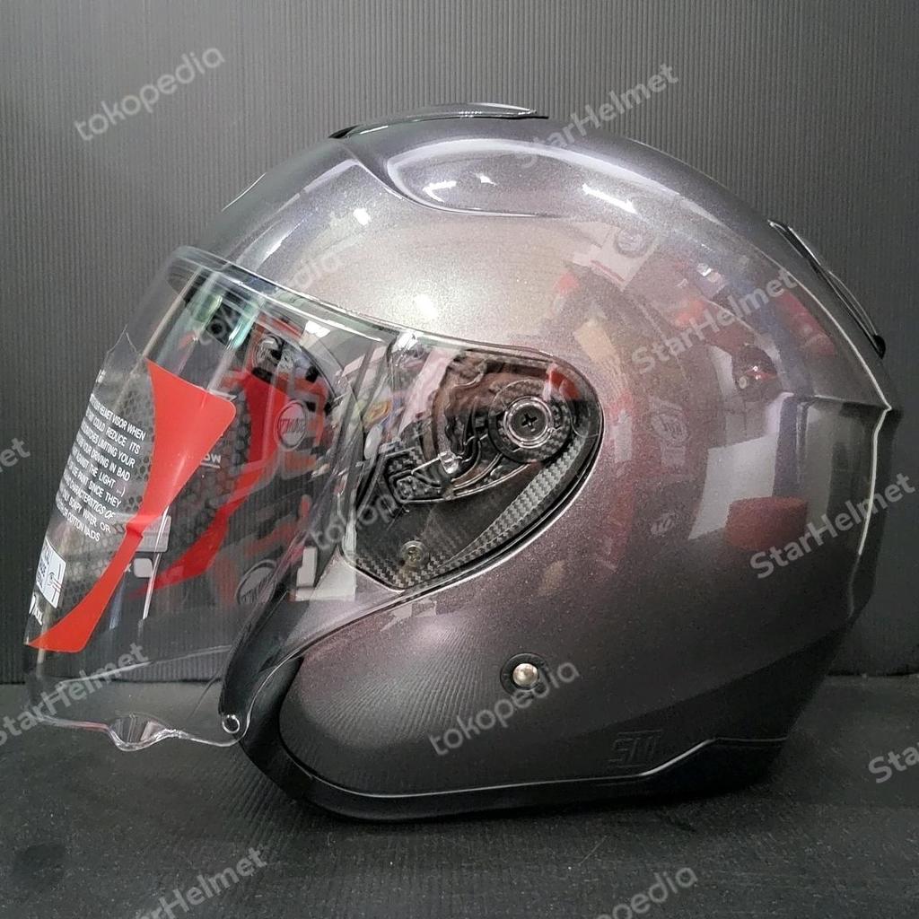 Helm KYT KYOTO R Solid Gun Metal Original New