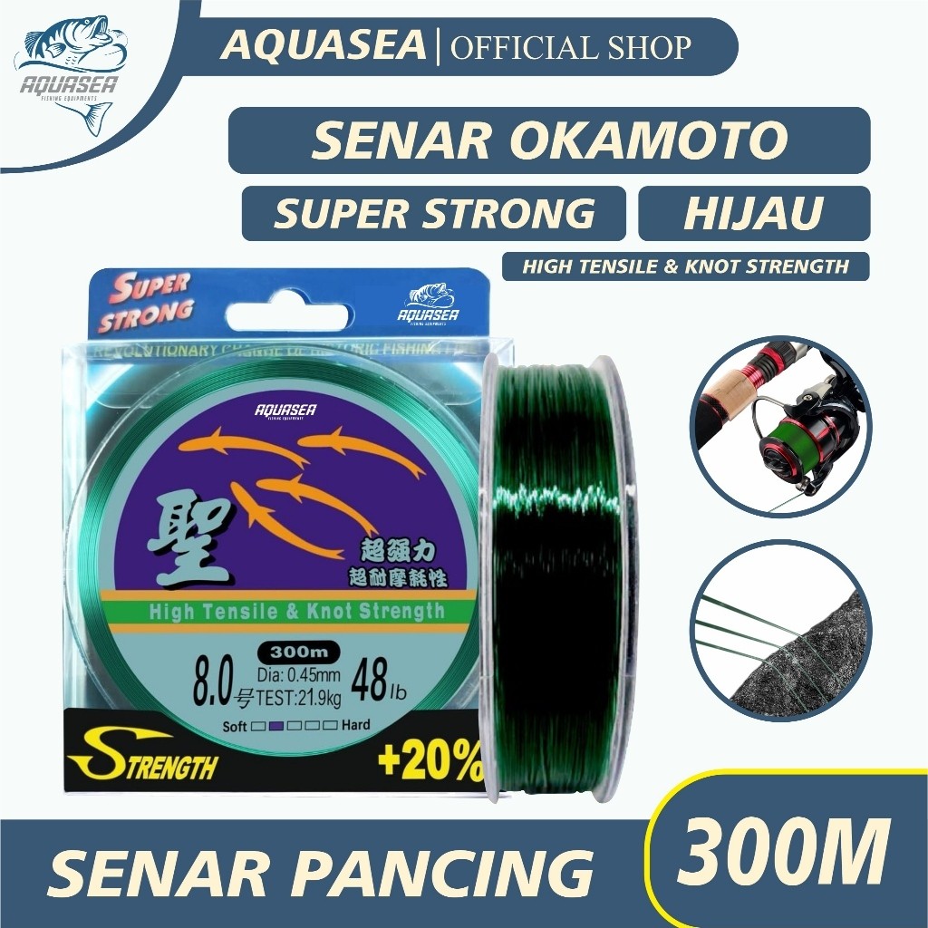URBAN FISHING Tali Pancing Okamoto Senar Pancing 300meter kualitas premium original