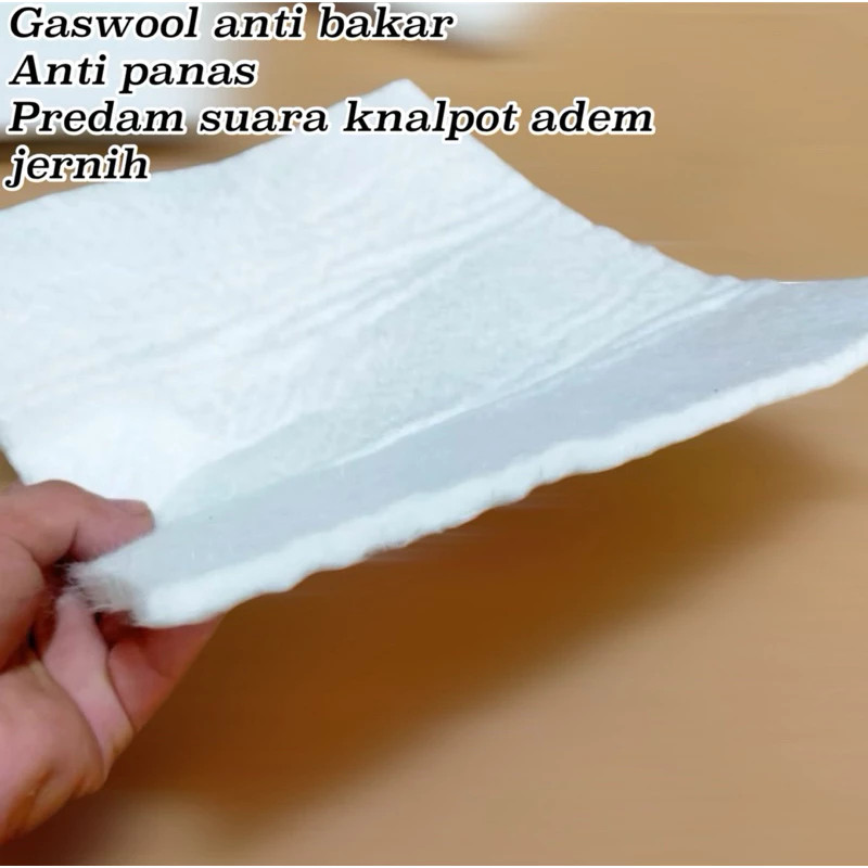 Gasbul Glaswoll Knalpot Universal Tahan Panas Peredam Suara