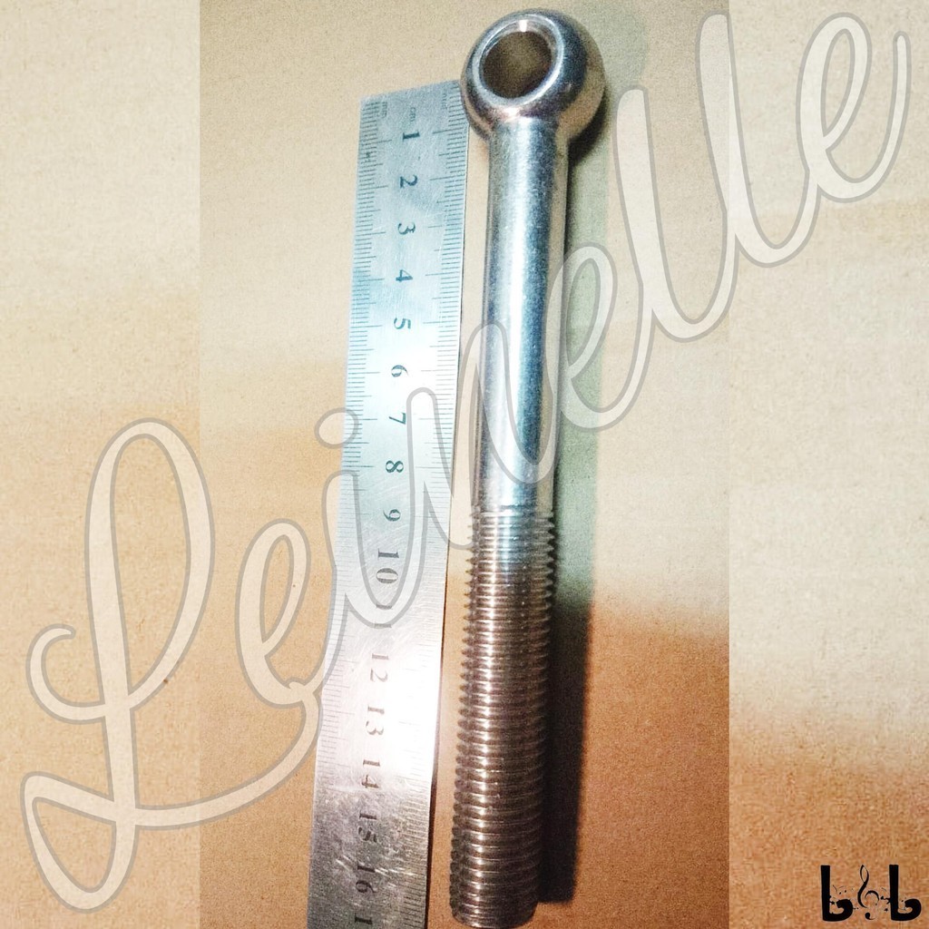M22 Lifting Eyelet Bolt or Eye Bolt Sekerup Mata Ikan Skrup Eceran Stainless Steel 304