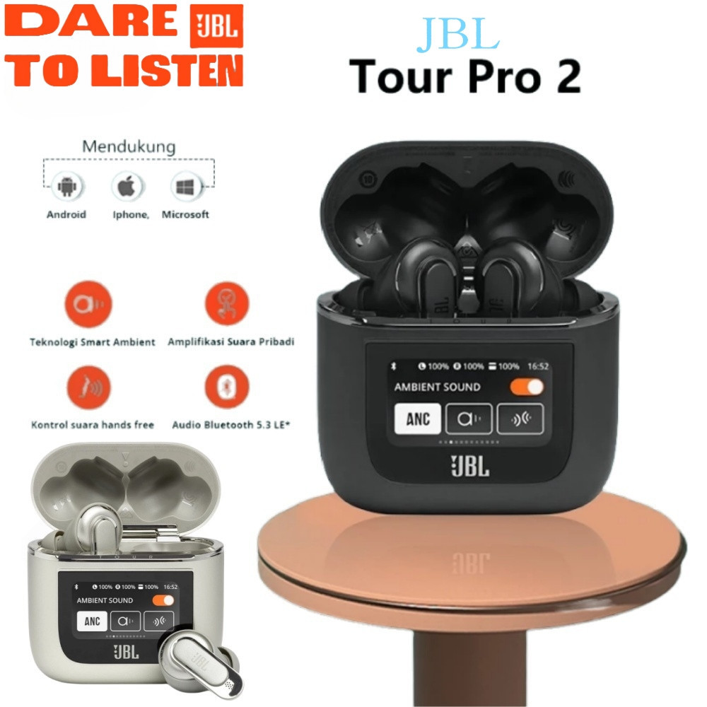 JBL Tour Pro 2/JBL Earphone Pro2 TWS True Wireless Noise Cancelling Earbuds Sport Bluetooth Earphone