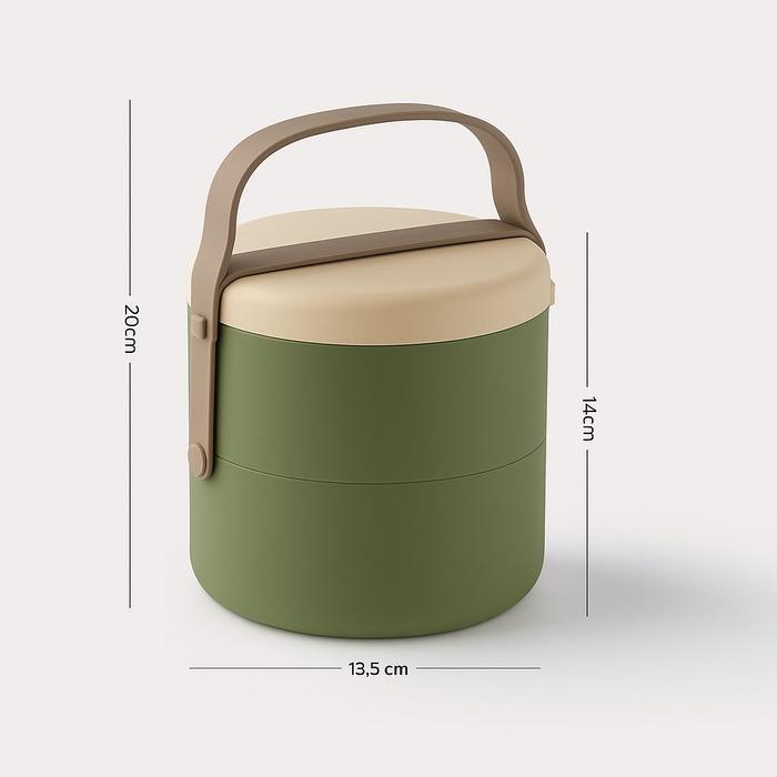 [ Unne.versal ] - Rantang Silikon Premium/ rantang bekal sehari-hari/ Silicone Meal Set/ kotak bento