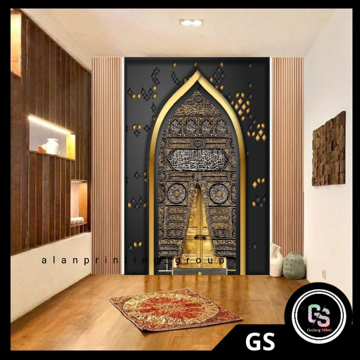 ACHM - Wallpaper stiker dinding Mihrab musholla Stiker Mihrab Wallpaper Mihrab terbaru