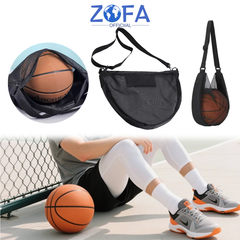Tas Bola Selempang Basket Voli Futsal Tas Olahraga Serut Sekolah Tas Latihan Basket Zipper Backpack
