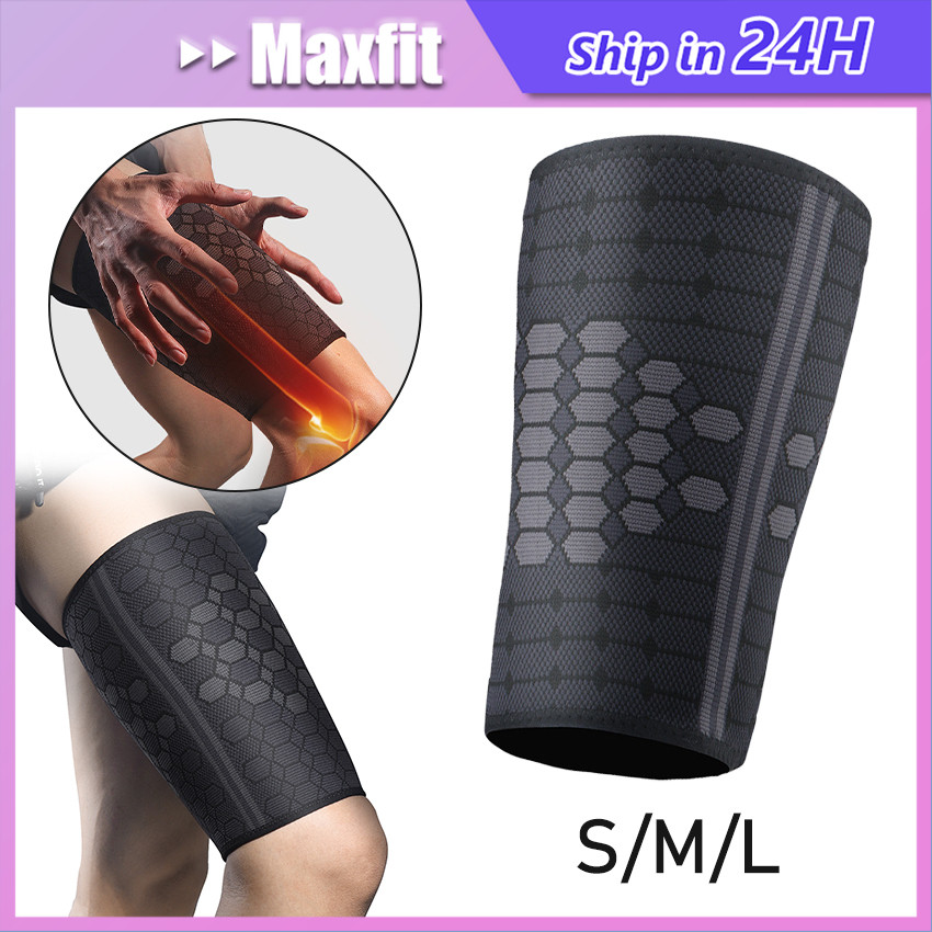 Deker Pelindung Paha Kaki Dekker Kaki Elastis Decker Futsal Thigh Support Deker Paha Pencegah Cedera