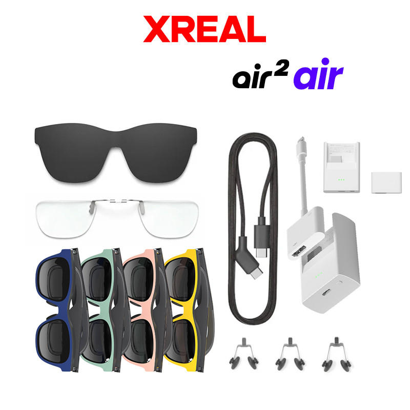 XREAL Air/Air 2 AR Glasses accessories Nreal Beam Nose pad  Eyeglasses Hood 1.2M Data Cable Myopia G