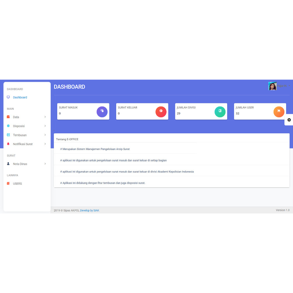 Aplikasi Manajemen Pengelolaan Arsip Surat Berbasis Web (Codeigniter)