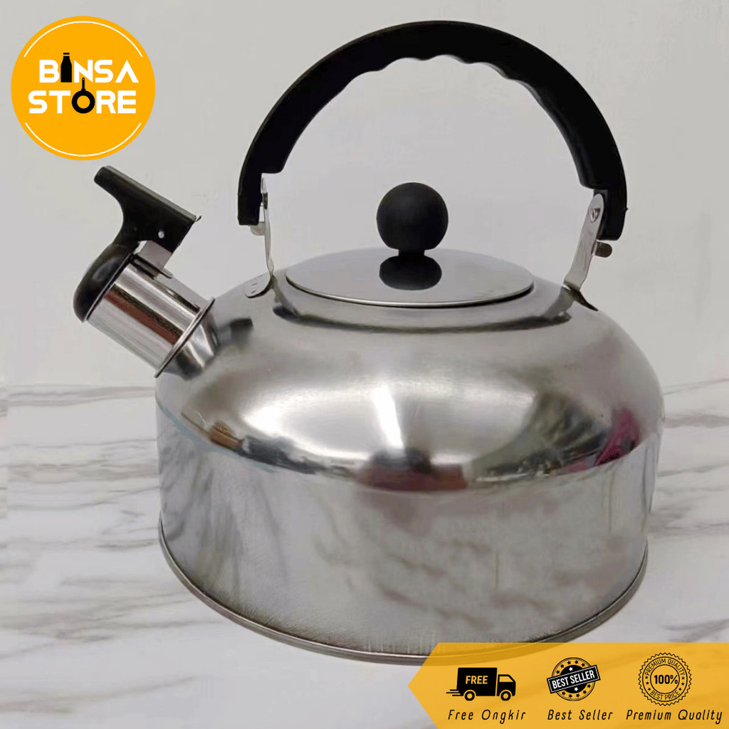Teko Air Panas Bunyi Teko Stainless Peluit Tebal Teko Cepat Mendidih Panas - SH03