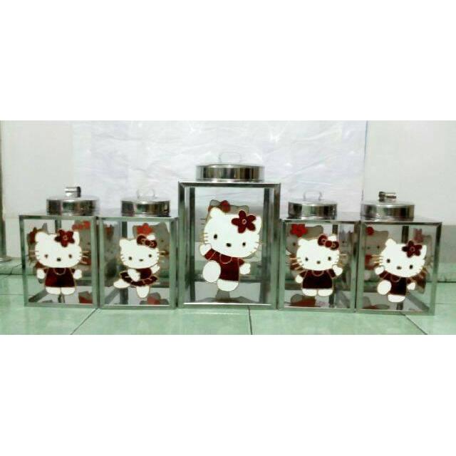 Toples Kaleng Kerupuk Stainless / Kaleng Krupuk 20x25