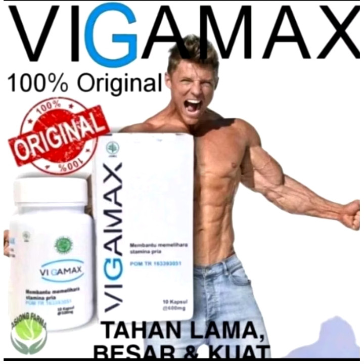 (TERLARIS) VIGAMAX suplemen herbal TERBAIK UNTUK pria BPOM 100%Original ASLI.
