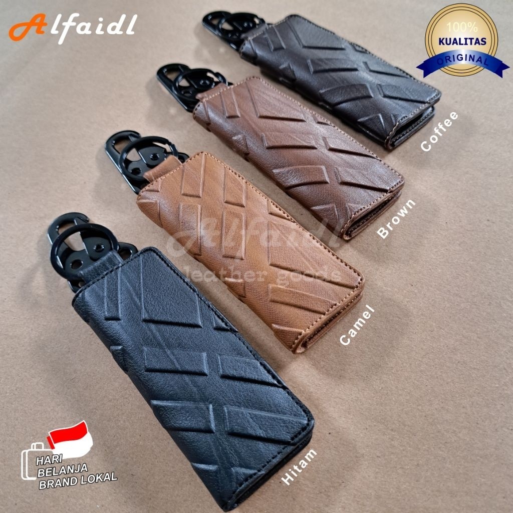 Dompet STNK Motor Mobil Kulit / Gantungan Kunci STNK Mobil Motor Kulit Original Alfaidl / Dompet STN