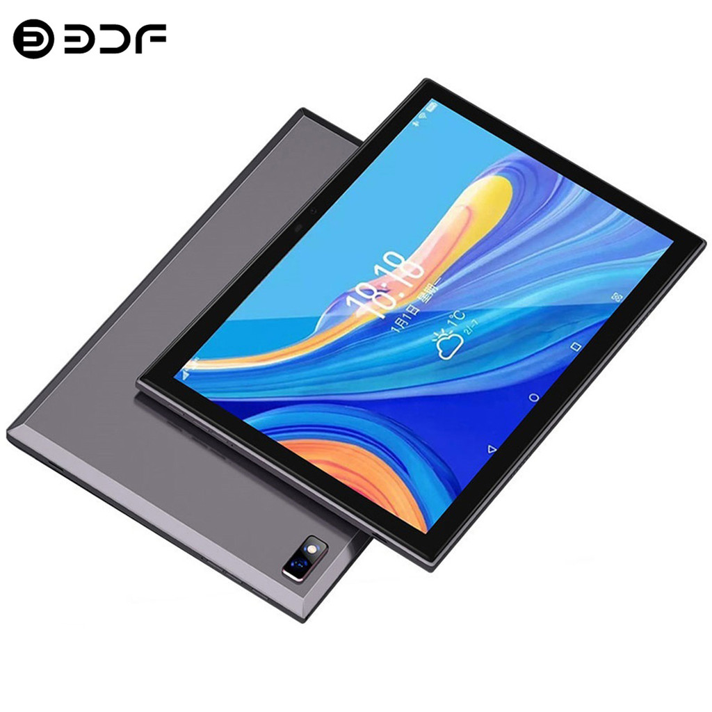 Slim Metal 10.1 In Android Tablet with Octa Core 8GB RAM 256GB ROM Dual SIM AI Speed-up Google Play 