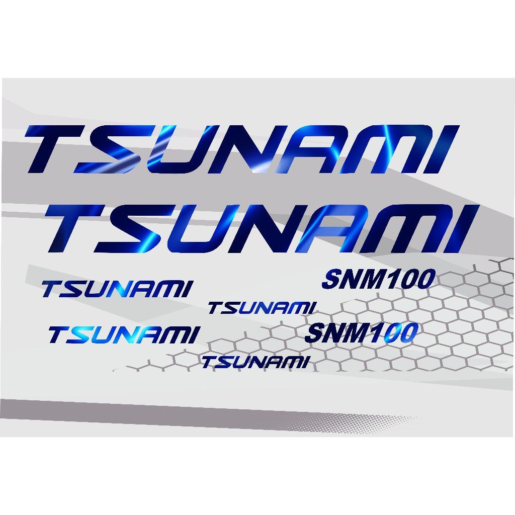 cutting stiker sepeda tsunami snm100