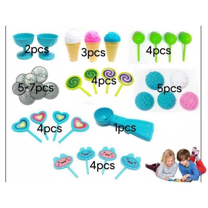 Mainan Anak Gerobak Troli Es Krim Stoller Jumbo Ice Cream Cart FI 512