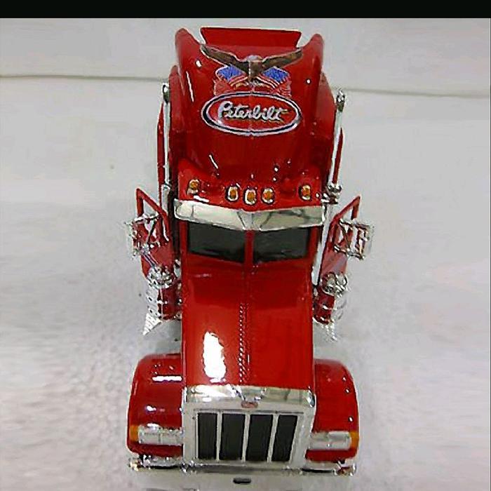 Diecast Welly Super Haulier Peterbilt 379 Merah Baru Bukan Bekas Komplit