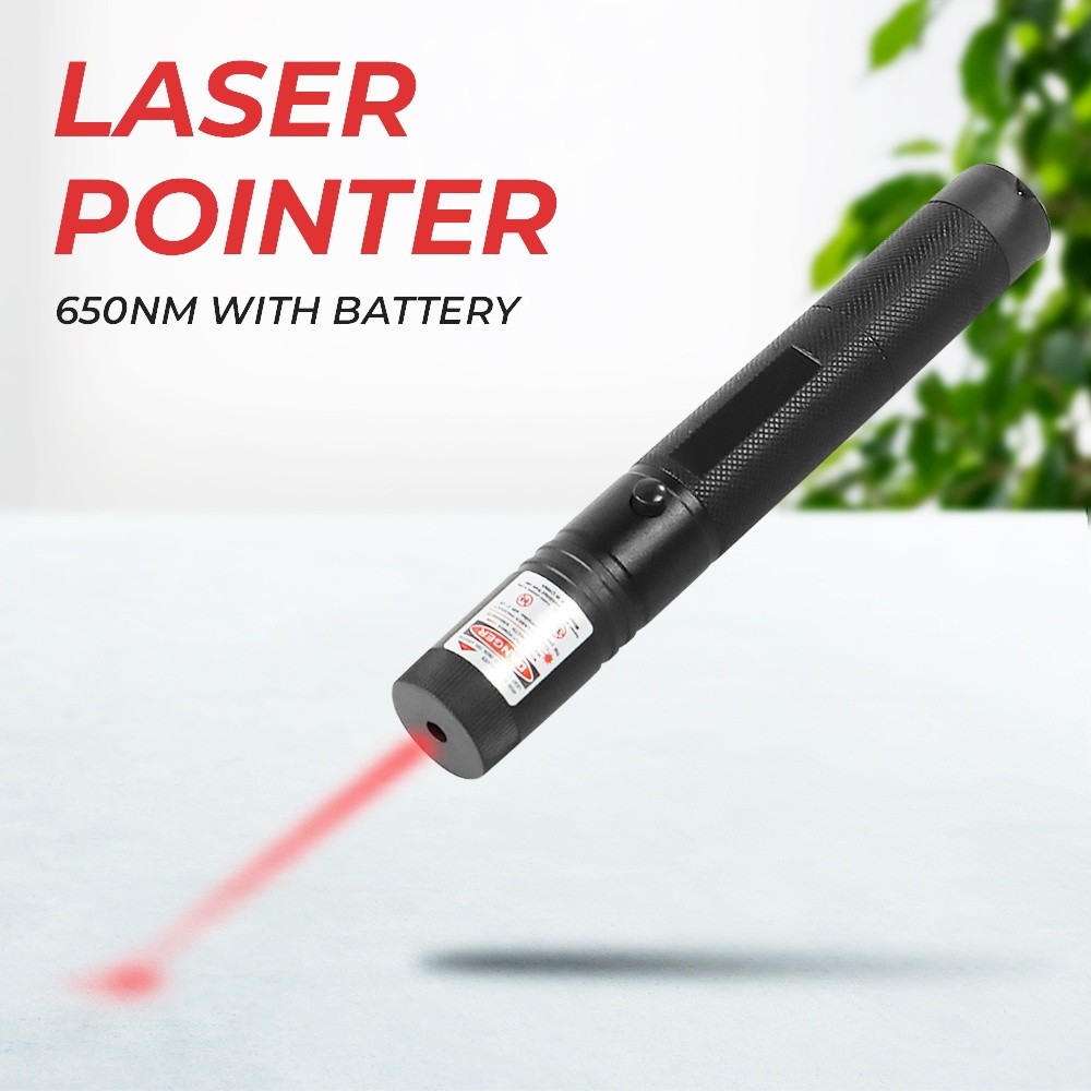 *Bisa COD* LASER Pointer Merah JARAK JAUH - LASER POINTER 303 - Laser Pointer Presentasi 650NM with 