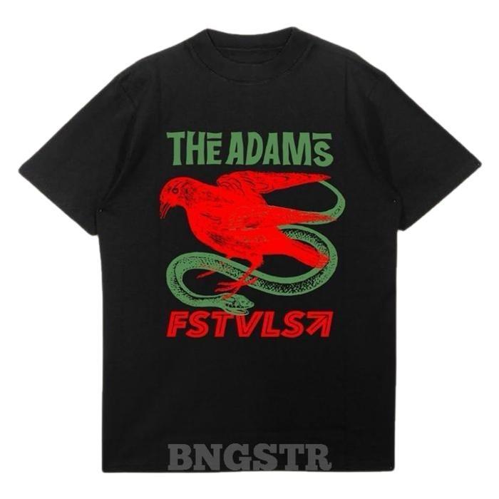 _____THE ADAMS x FSTVLST | New Merchandise | Tshirt (black)Kaos Katun Murni Kaos Lembut dan Nyaman -
