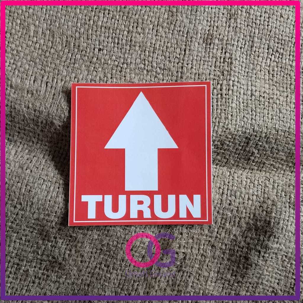 STIKER TURUN TANGGA - STIKER NAIK TURUN TANGGA - STIKER MURAH
