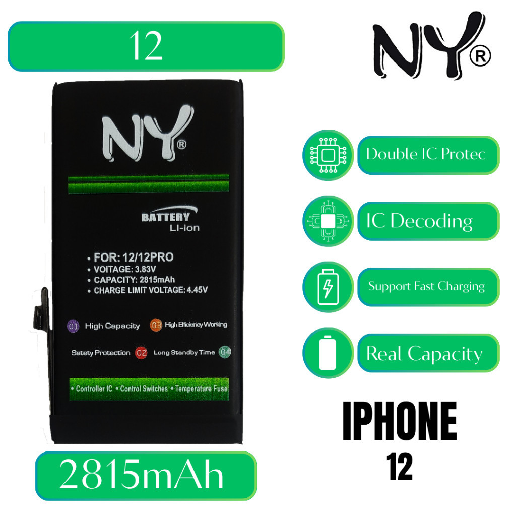 NY EXCELLENT BATERAI IPHONE 12 / 12 PRO 2020 2815mAh | BATERY EXCELLENT