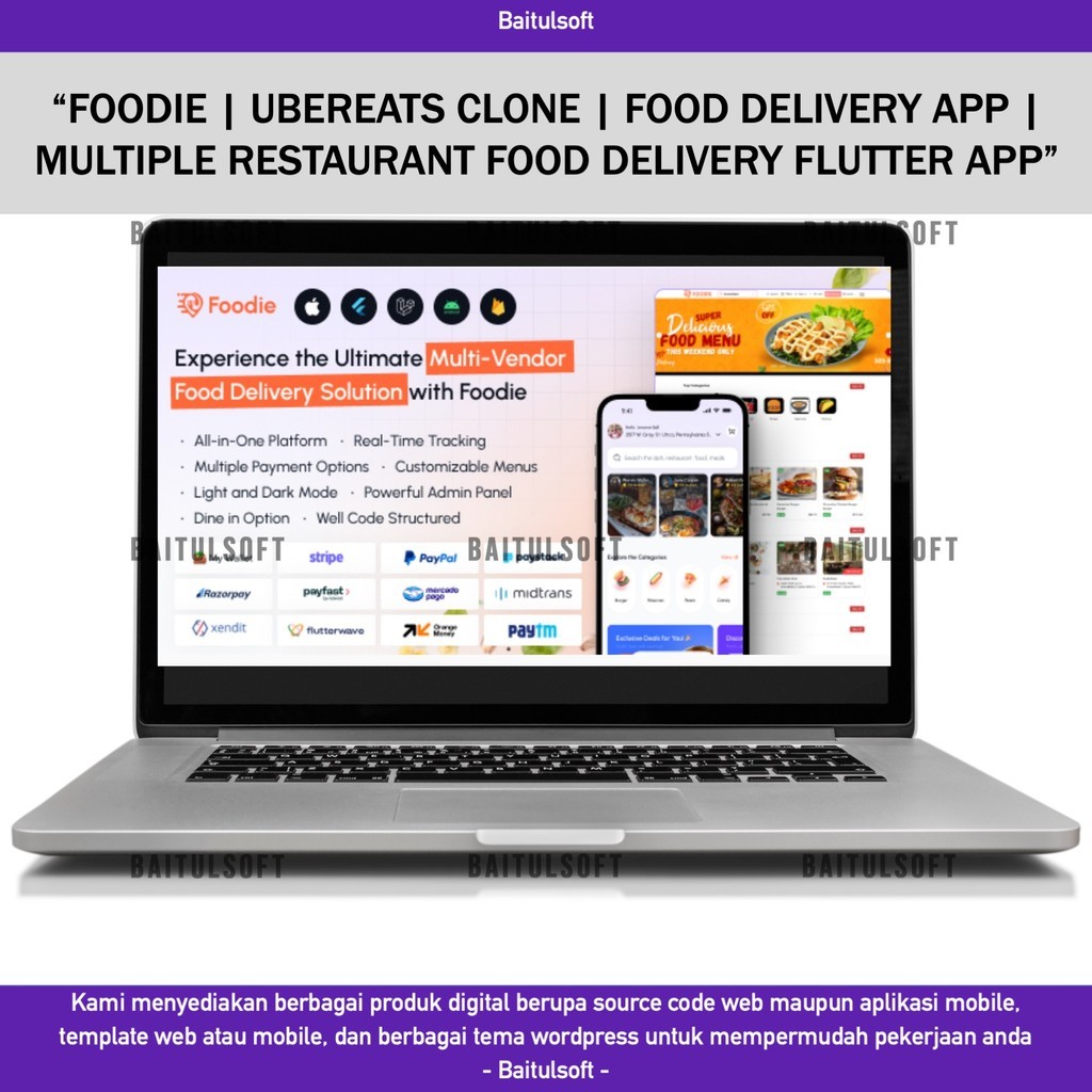 SOURCE CODE APLIKASI MOBILE FOODIE | UBEREATS CLONE | FOOD DELIVERY APP | MULTIPLE RESTAURANT FOOD D