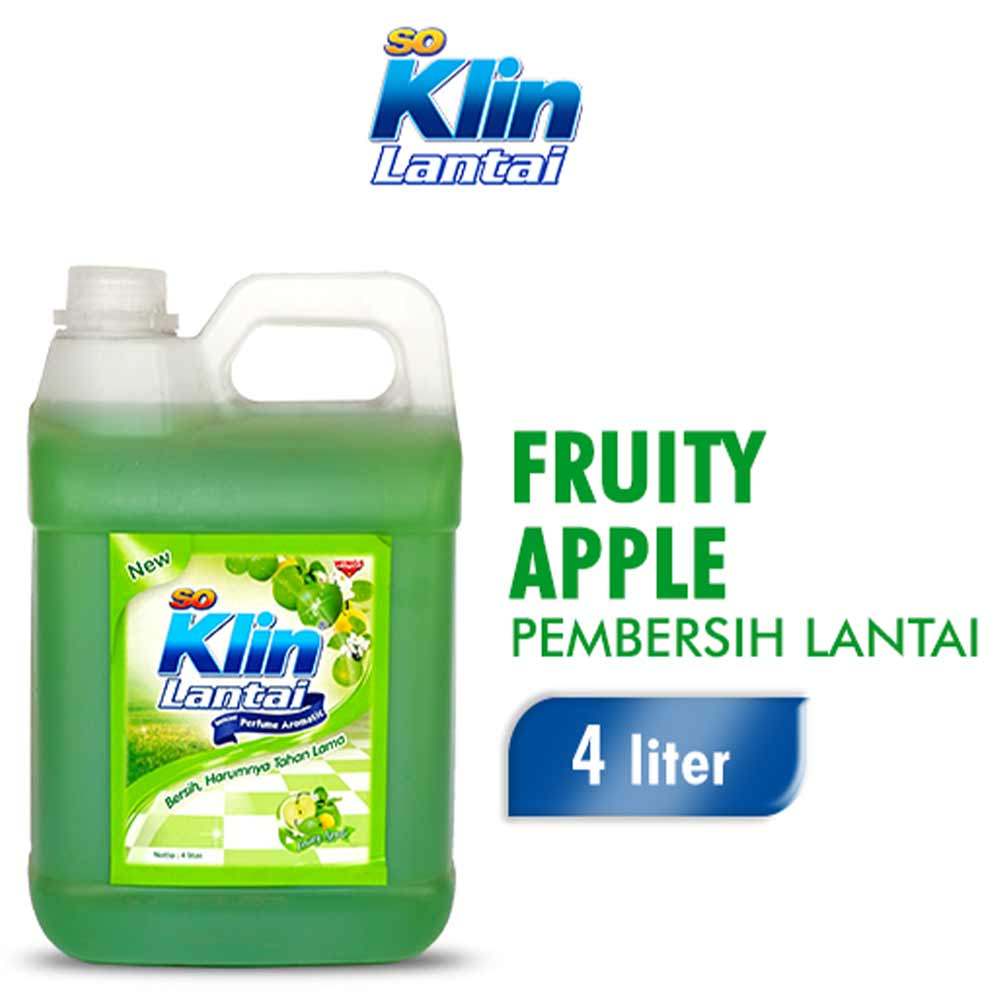 SO KLIN PEMBERSIH LANTAI APPLE/GREEN 4L