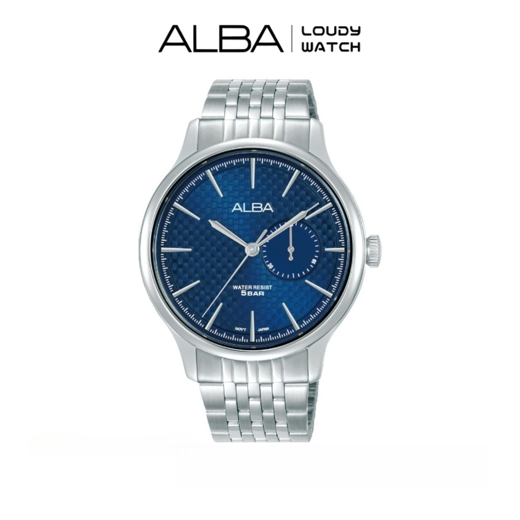 ALBA A5B003 Prestige Jam Tangan Pria Stainless Steel Case And Screw Case Back