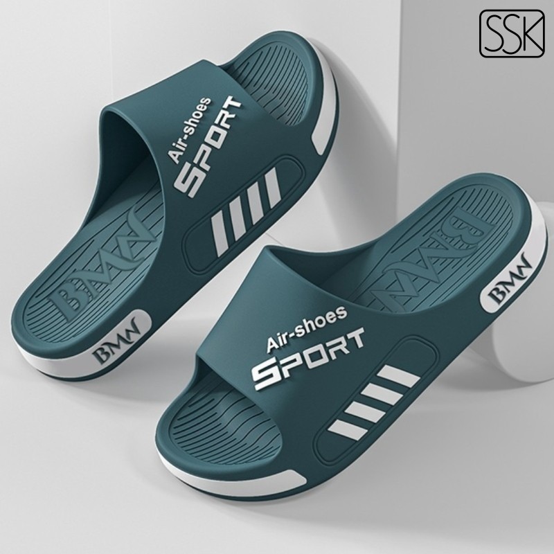 Sandal Pria Terbaru 2025 Gaya Korea Karet Jelly Anti-Slip Sandal Cowok Dewasa Sandal Pria Keren