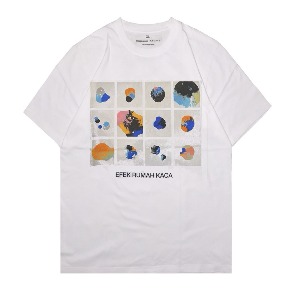 HOT Efek Rumah Kaca "Rimpang" Kaos Katun Putih (M-XXL)