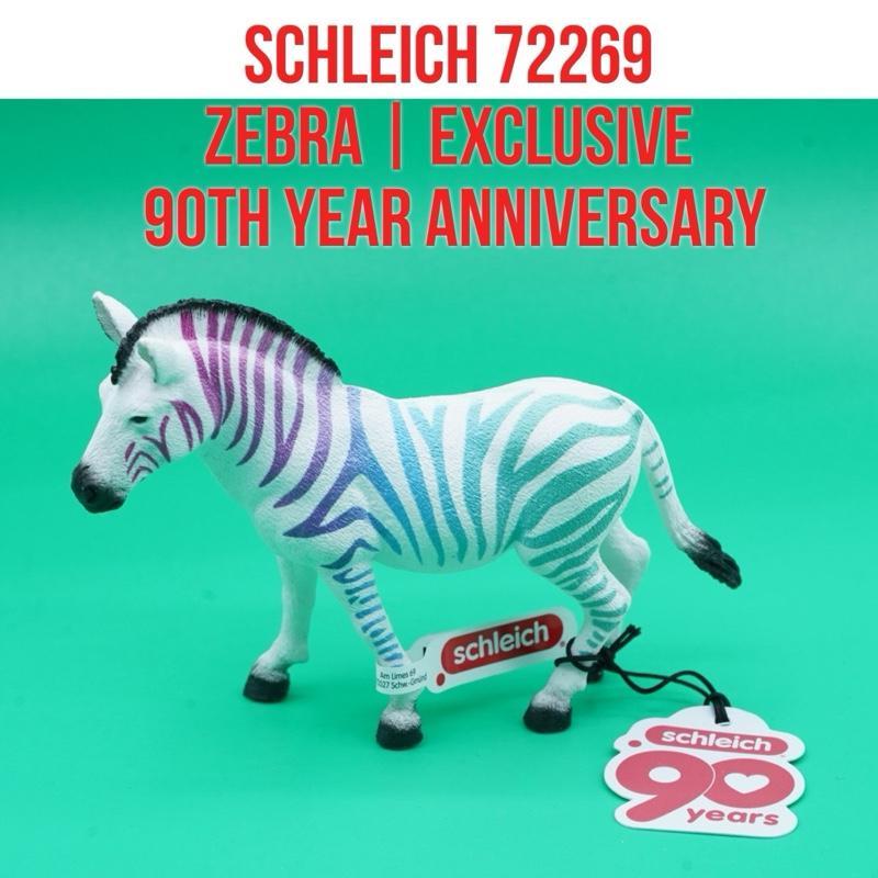 Schleich 72265 | Limited Edition 2025 | Exclusive 90 Years Anniversary | Zebra Horse Kuda Loreng Equ