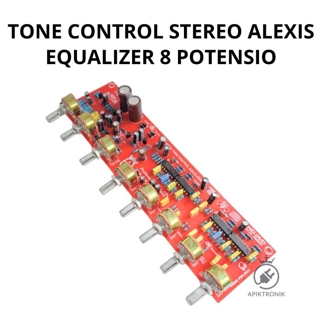 Tone Control Stereo Alexis Equalizer 8 Potensio Bass Treble Boost Volume Middle 15V CT