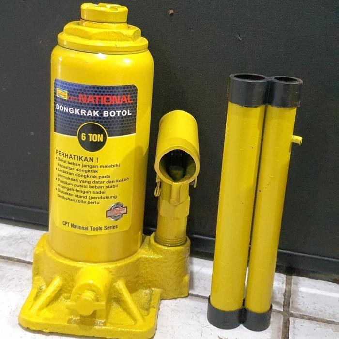 T NATIONAL Dongkrak Botol 6 Ton - Dongkrak Mobil Truk Hydraulic
