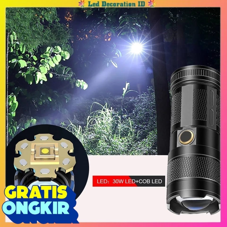 SENTER LED SUPER TERANG / SENTER SWAT POLICE / SENTER CAS USB