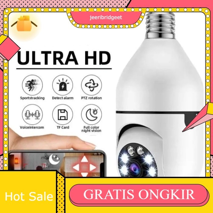 IP CCTV Camera Wifi Panoramic Pro IP Kamera Bohlam 360 Derajat Panorama Ysxlite- CCTV BOHLAM