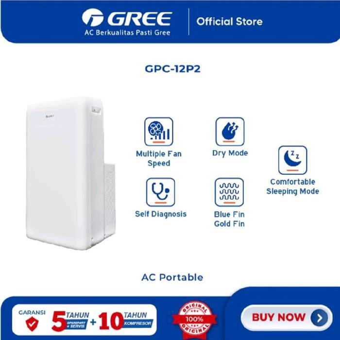 AC GREE PORTABLE 1.5PK GPC-12P2 AC PORTABLE GREE 1.5 PK 12P2 AC GREE PORTABLE 1/5PK