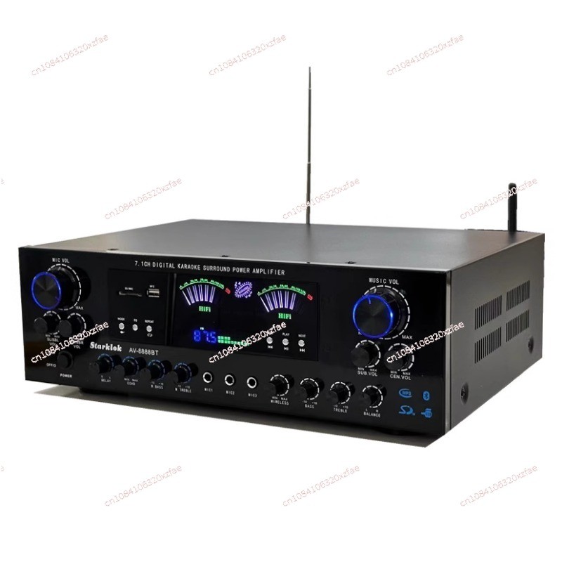 Professional super power 7.1 annel home theater Bluetooth 5.2 power amplifier home KTV subwoofer sur