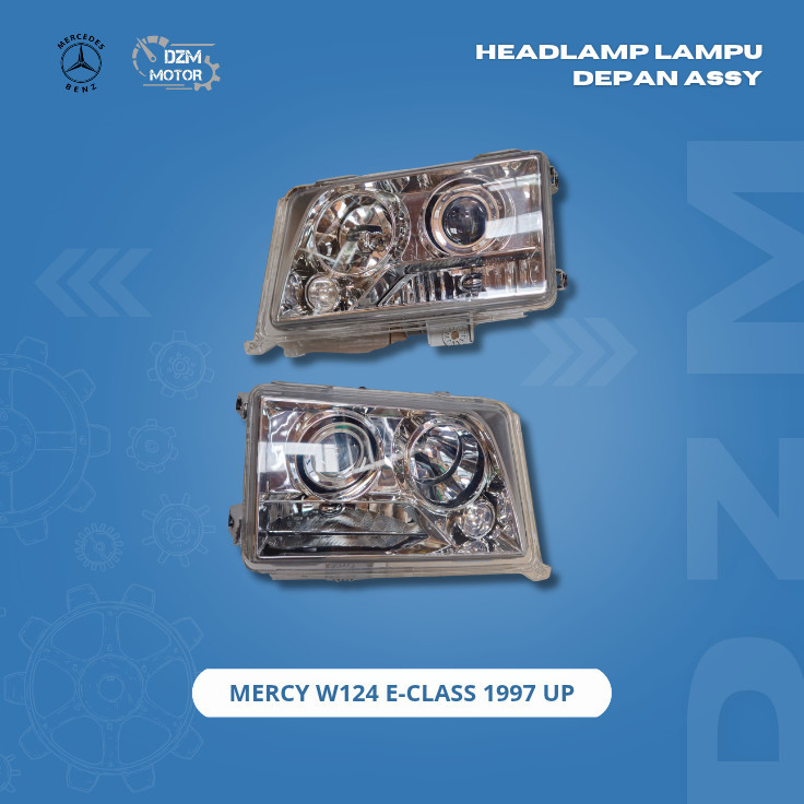Headlamp Lampu Depan Assy Mercy W124 E-Class 1997