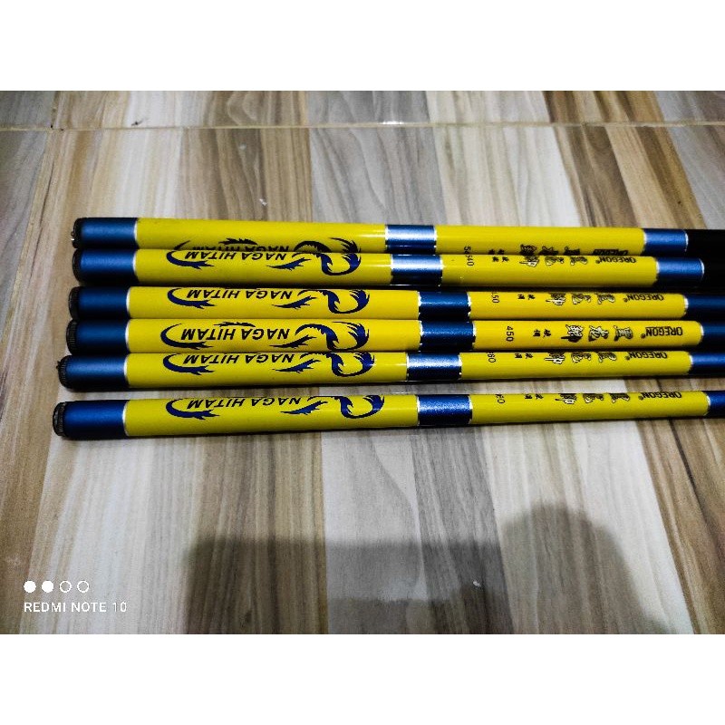 [ravvox] Joran Tegek carbon Oregon Naga Hitam 360 450 540 pancing kuat murah bisa cod