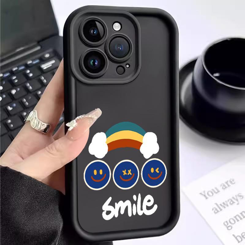 Pro Camera Case Xiaomi Redmi Note 14 4G 5G 5 Plus 6 6A 8 8A Dual Turbo 4 Soft Shockproof Manis Smile