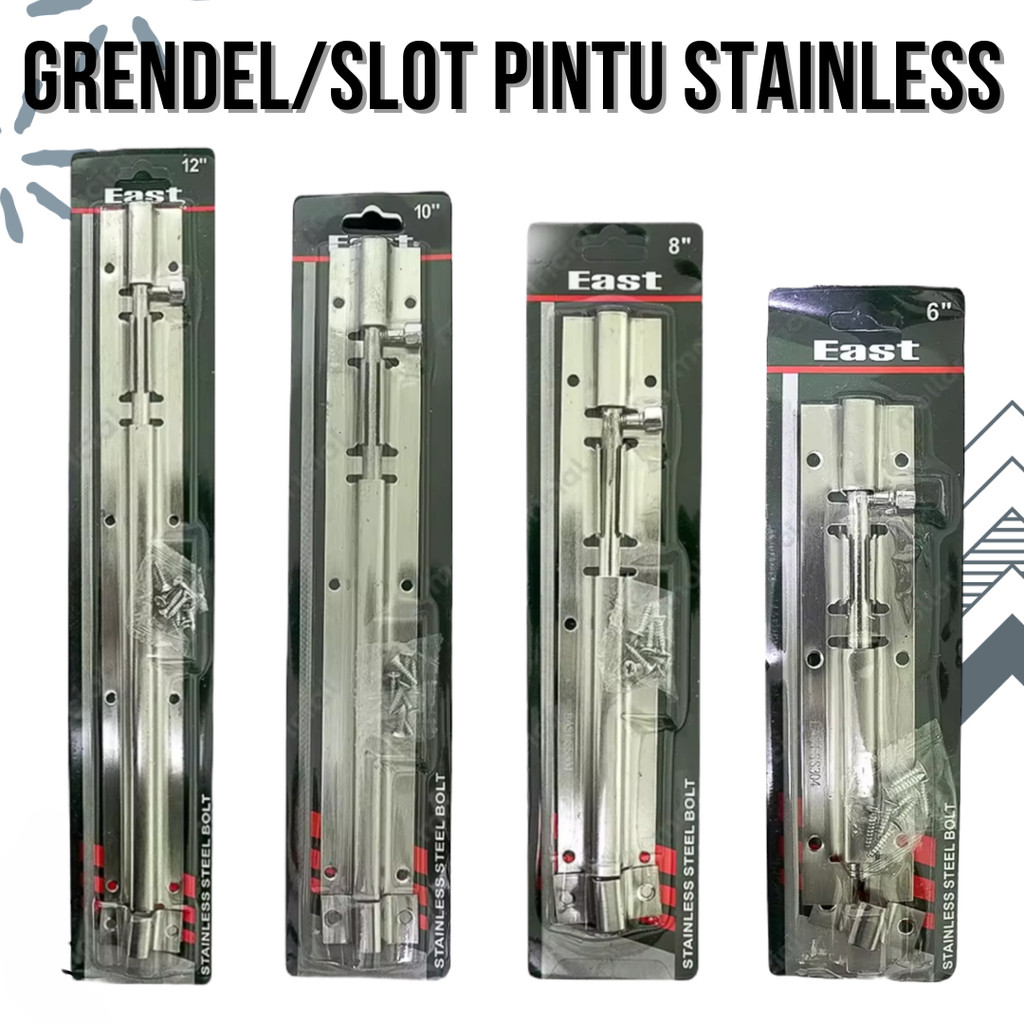 Grendel Pintu Gerendel Pintu Jendela 6inch 8inch 10inch 12inch Slot Pintu Rumah Panjang Stainless Sl