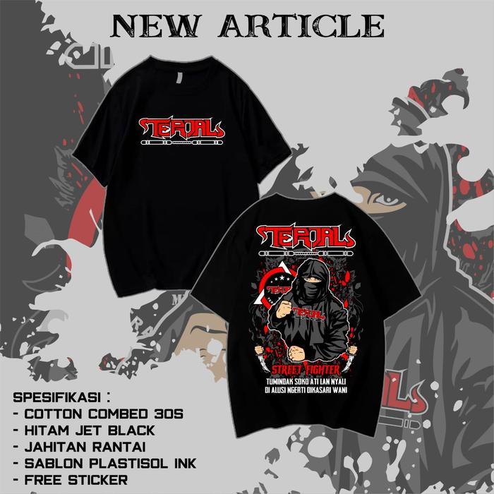 (COD) KAOS TERJAL INDONESIA BEST SELLER - M
