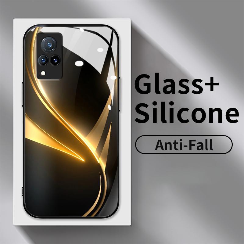 Case vivo V21 4G V21e V23 5G V23e V25 V25e V27 Pro V27e V29 V30 SE V40 HD Tempered Glass Hard Simple