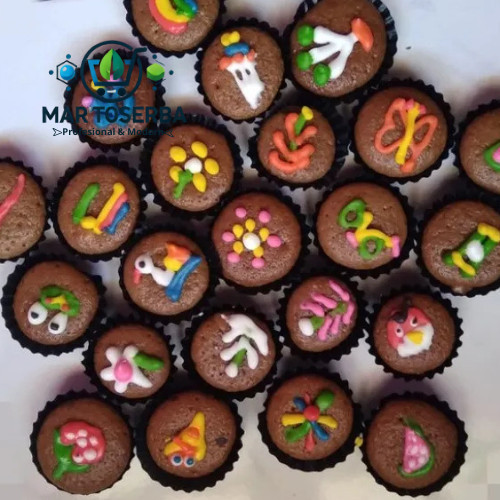 MT Kue Brownies Karakter 100gr Brownies Karakter Lucu Cookies Karakter Brownies Mini Kering Karakter