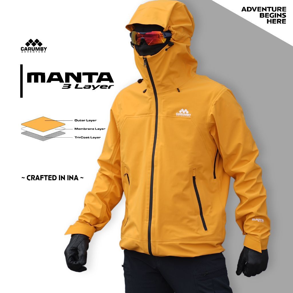 Jaket Gunung Carumby Manta 3 Layer Waterproof - Market Adventure ID