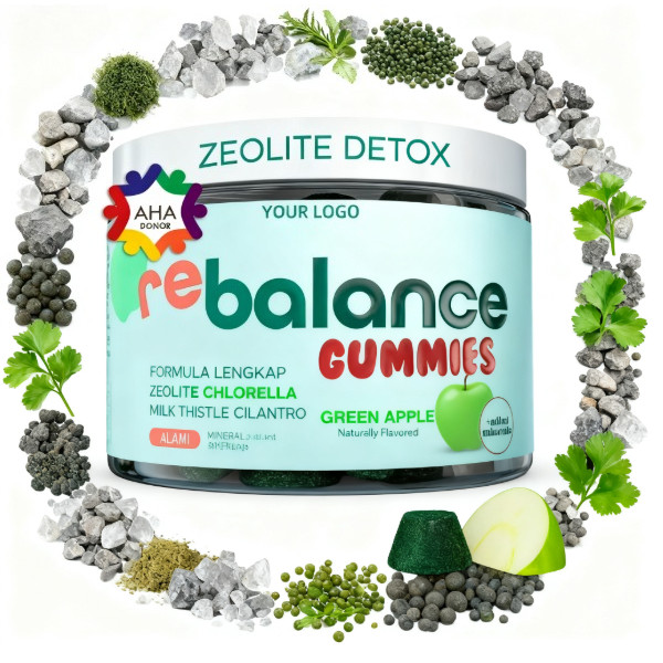 Gummy Detox Zeolite - Bunuh Logam Berat Boost Imun Aman untuk Anak Dewasa 30 Gummies LJ CO983