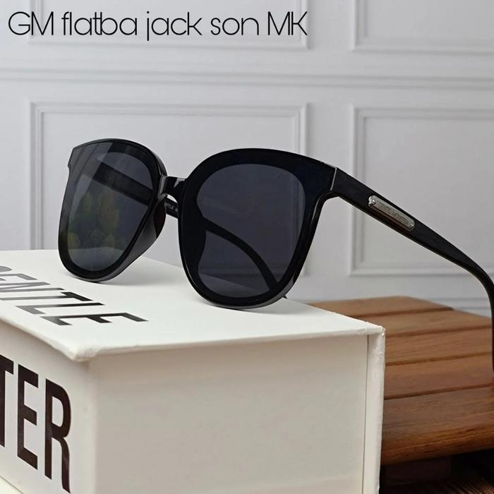 KACAMATA GENTLE MONSTER MODEL FLATBA HER MK PREMIUM TERBARU - Hitam
