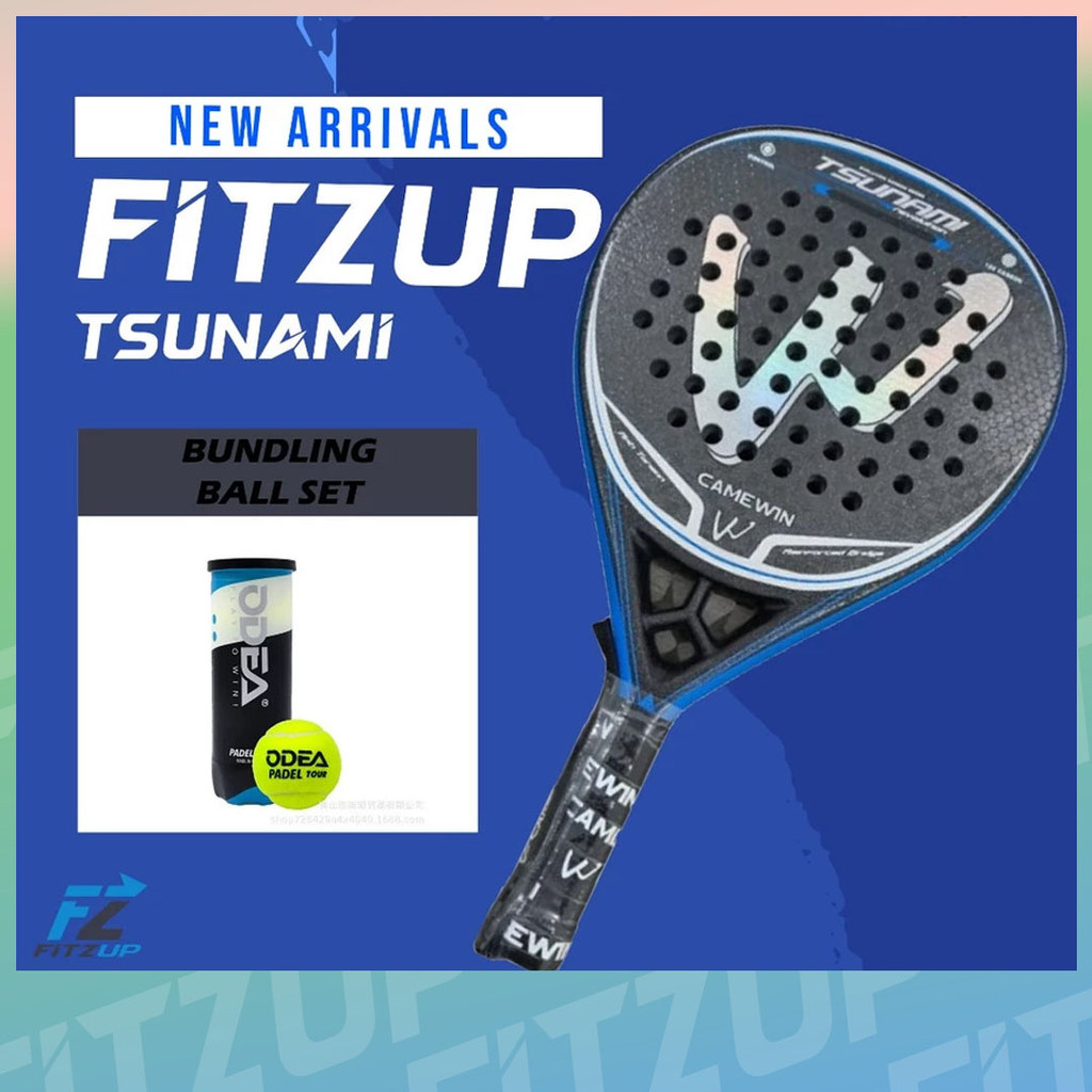 Fitzup Camewin Tsunami Raket Padel / Racket Camewin Force Pro Pemula Beginer Proffesional | Raket Pa