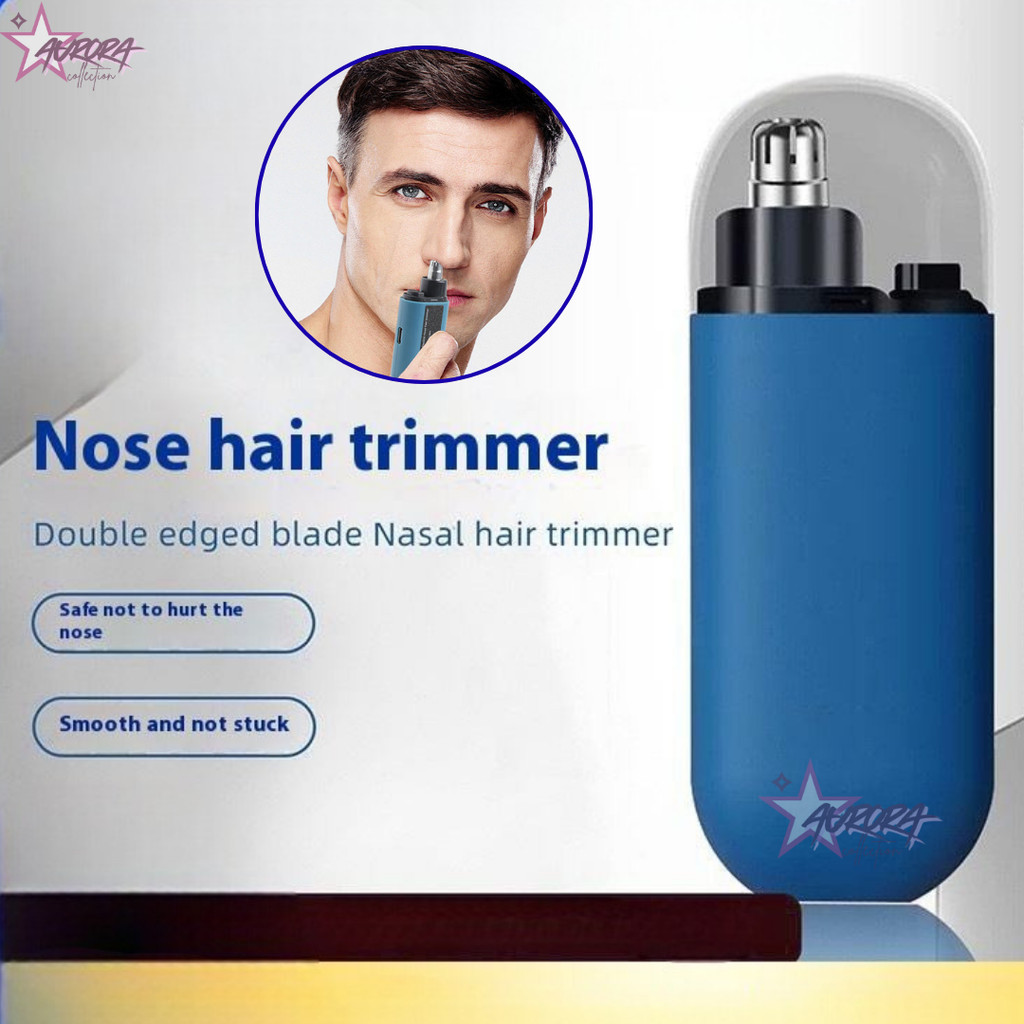[auroracollect] Alat Cukur Bulu Hidung Elektrik Multifungsi / Pencukur Bulu Hidung Isi Ulang Mini Po